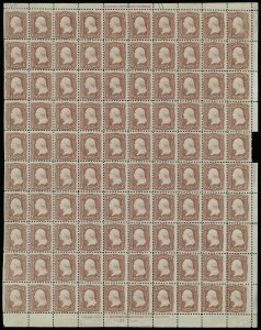 Sale 913, Lot 964, Complete Sheets and Panes