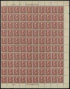 Sale 913, Lot 967, Complete Sheets and Panes