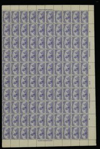 Sale 913, Lot 972, Complete Sheets and Panes