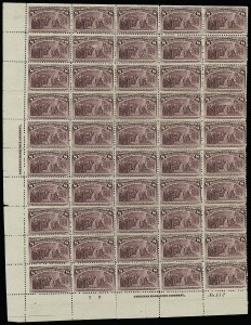 Sale 913, Lot 975, Complete Sheets and Panes
