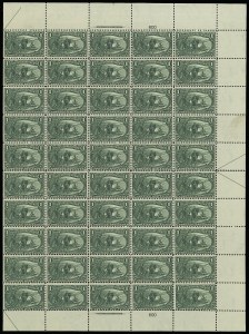 Sale 913, Lot 978, Complete Sheets and Panes