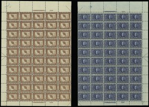 Sale 913, Lot 989, Complete Sheets and Panes