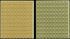 Sale 913, Lot 994, Complete Sheets and Panes