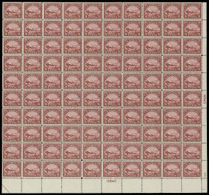 Sale 913, Lot 999, Complete Sheets and Panes