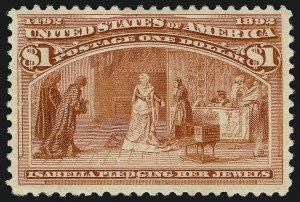 Sale 914, Lot 1007, 1893 Columbian Issue, $1.00 Columbian (241) Sale 914, Lot 1007, 1893 Columbian Issue