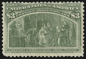 Sale 914, Lot 1027, 1893 Columbian Issue, $3.00 Columbian (243) Sale 914, Lot 1027, 1893 Columbian Issue