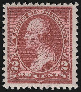 Sale 914, Lot 1057, 1894-98 Bureau Issues (Scott 246 thru 263), 2c Carmine Lake, Ty. I (249) Sale 914, Lot 1057, 1894-98 Bureau Issues (Scott 246 thru 263)