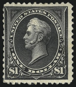 Sale 914, Lot 1090, 1894-98 Bureau Issues (Scott 246 thru 263), $1.00 Black (261) Sale 914, Lot 1090, 1894-98 Bureau Issues (Scott 246 thru 263)