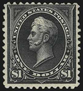 Sale 914, Lot 1091, 1894-98 Bureau Issues (Scott 246 thru 263), $1.00 Black, Ty. II (261A) Sale 914, Lot 1091, 1894-98 Bureau Issues (Scott 246 thru 263)