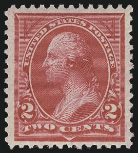Sale 914, Lot 1098, 1894-98 Bureau Issues (Scott 264 thru 284), 2c Carmine, Ty. I (265) Sale 914, Lot 1098, 1894-98 Bureau Issues (Scott 264 thru 284)