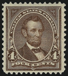 Sale 914, Lot 1147, 1894-98 Bureau Issues (Scott 264 thru 284), 4c Rose Brown (280) Sale 914, Lot 1147, 1894-98 Bureau Issues (Scott 264 thru 284)