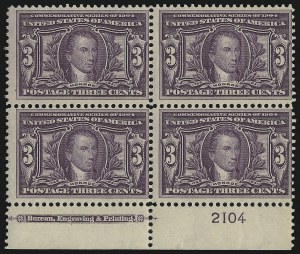 Sale 914, Lot 1299, Louisiana Purchase, Jamestown Issues