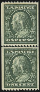 Sale 914, Lot 1352, 1908-09 Washington-Franklin Issues (Scott 331 thru 356)