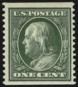 Sale 914, Lot 1370, 1908-09 Washington-Franklin Issues (Scott 331 thru 356)