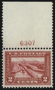 Sale 914, Lot 1485, 1913-15 Panama-Pacific Issue (Scott 397 thru 404)
