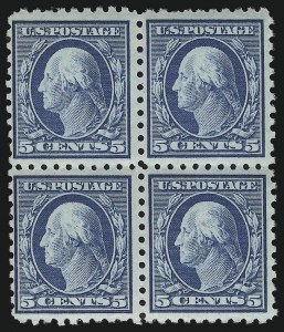 Sale 914, Lot 1668, 1912-23 Issues (Scott 459 to 480), 5c Blue (466) Sale 914, Lot 1668, 1912-23 Issues (Scott 459 to 480)
