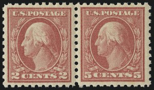 Sale 914, Lot 1669, 1912-23 Issues (Scott 459 to 480), 5c Carmine, Error (467) Sale 914, Lot 1669, 1912-23 Issues (Scott 459 to 480)