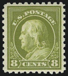 Sale 914, Lot 1682, 1912-23 Issues (Scott 459 to 480), 8c Olive Green (470) Sale 914, Lot 1682, 1912-23 Issues (Scott 459 to 480)
