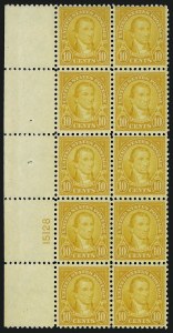 Sale 914, Lot 1840, 1922-29 and Later Issues (Scott 551 to 599A)