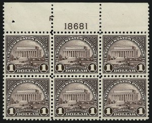 Sale 914, Lot 1853, 1922-29 and Later Issues (Scott 551 to 599A)