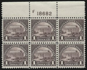 Sale 914, Lot 1854, 1922-29 and Later Issues (Scott 551 to 599A)