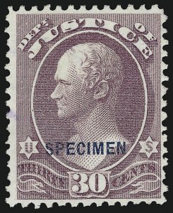 Sale 914, Lot 2252, Official Specimens