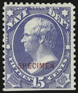 Sale 914, Lot 2260, Official Specimens