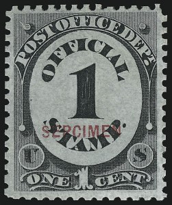 Sale 914, Lot 2264, Official Specimens