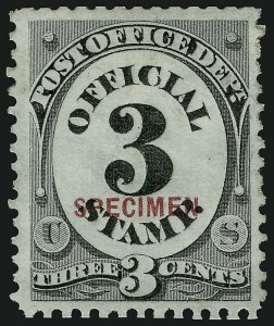 Sale 914, Lot 2269, Official Specimens