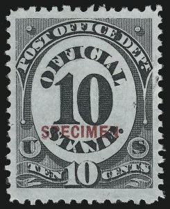 Sale 914, Lot 2271, Official Specimens