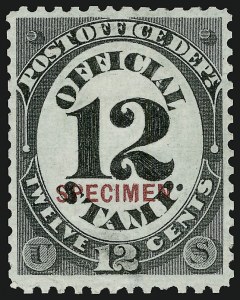 Sale 914, Lot 2273, Official Specimens