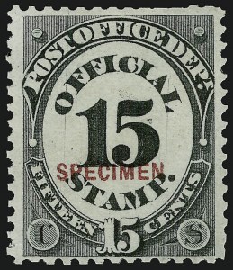 Sale 914, Lot 2274, Official Specimens