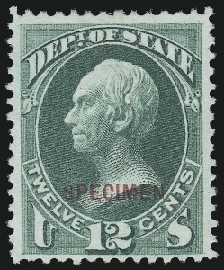 Sale 914, Lot 2285, Official Specimens