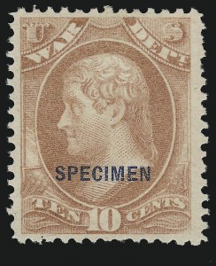 Sale 914, Lot 2294, Official Specimens
