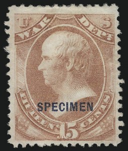 Sale 914, Lot 2296, Official Specimens