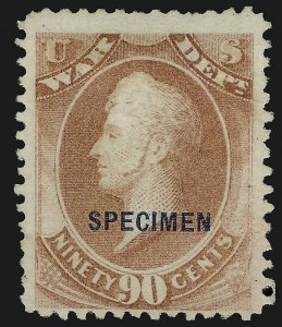 Sale 914, Lot 2301, Official Specimens