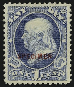 Sale 914, Lot 2303, Official Specimens