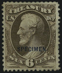 Sale 914, Lot 2307, Official Specimens