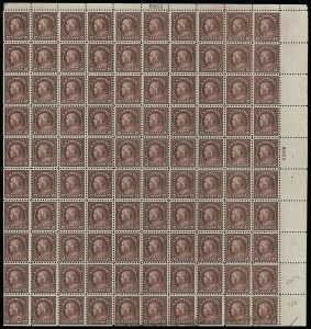 Sale 914, Lot 2558, Sheets and Large Multiples