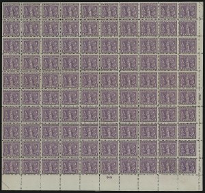 Sale 914, Lot 2579, Sheets and Large Multiples
