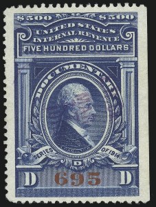 Sale 914, Lot 3095, Revenues