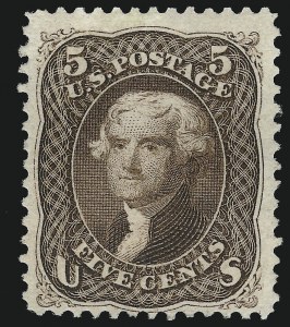 Sale 914, Lot 543, 1875 Re-Issue of 1861-66 Issue