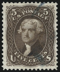 Sale 914, Lot 544, 1875 Re-Issue of 1861-66 Issue