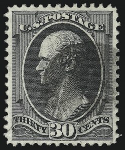 Sale 914, Lot 716, 1870-88 Bank Note Issues (National, Scott 145 thru 155), 30c Black (154) Sale 914, Lot 716, 1870-88 Bank Note Issues (National, Scott 145 thru 155)