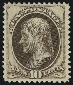 Sale 914, Lot 741, 1870-88 Bank Note Issues (Scott 156 thru 166)