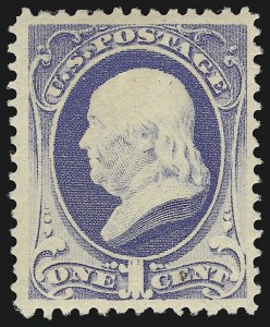 Sale 914, Lot 816, 1870-88 Bank Note Issues (Scott 205 thru 218)