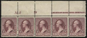 Sale 914, Lot 912, 1890 Small Bank Note Issue (Scott 219 thru 229)