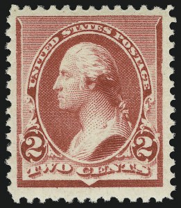 Sale 914, Lot 914, 1890 Small Bank Note Issue (Scott 219 thru 229), 2c Carmine (220) Sale 914, Lot 914, 1890 Small Bank Note Issue (Scott 219 thru 229)