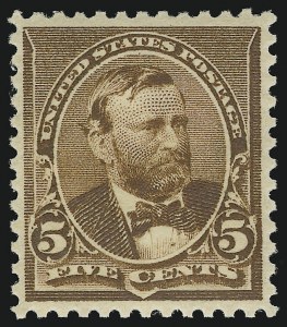 Sale 914, Lot 925, 1890 Small Bank Note Issue (Scott 219 thru 229), 5c Chocolate (223) Sale 914, Lot 925, 1890 Small Bank Note Issue (Scott 219 thru 229)