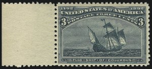 Sale 914, Lot 962, 1893 Columbian Issue, 3c Columbian (232) Sale 914, Lot 962, 1893 Columbian Issue